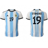 Billige Argentina Nicolas Otamendi #19 Hjemmebanetrøje VM 2022 Kort ærmer
