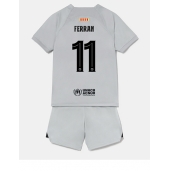 Billige Barcelona Ferran Torres #11 Tredje trøje Børn 2022-23 Kort ærmer (+ bukser)