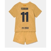 Billige Barcelona Ferran Torres #11 Udebanetrøje Børn 2022-23 Kort ærmer (+ bukser)