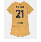Billige Barcelona Frenkie de Jong #21 Udebanetrøje Børn 2022-23 Kort ærmer (+ bukser)