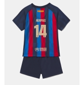 Billige Barcelona Memphis Depay #14 Hjemmebanetrøje Børn 2022-23 Kort ærmer (+ bukser)