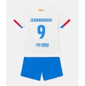 Billige Barcelona Robert Lewandowski #9 Udebanetrøje Børn 2023-24 Kort ærmer (+ bukser)