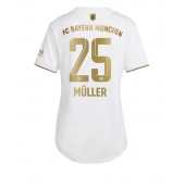 Billige Bayern Munich Thomas Muller #25 Udebanetrøje Dame 2022-23 Kort ærmer
