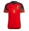 Billige Belgien Axel Witsel #6 Hjemmebanetrøje VM 2022 Kort ærmer