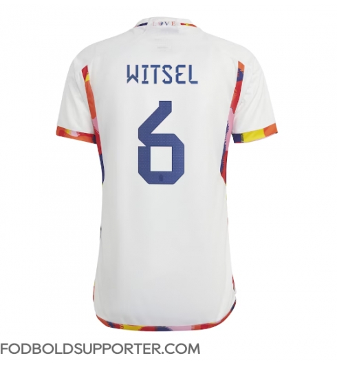 Billige Belgien Axel Witsel #6 Udebanetrøje VM 2022 Kort ærmer