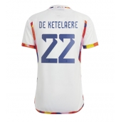Billige Belgien Charles De Ketelaere #22 Udebanetrøje VM 2022 Kort ærmer