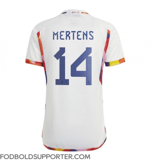Billige Belgien Dries Mertens #14 Udebanetrøje VM 2022 Kort ærmer