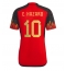 Billige Belgien Eden Hazard #10 Hjemmebanetrøje VM 2022 Kort ærmer