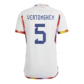 Billige Belgien Jan Vertonghen #5 Udebanetrøje VM 2022 Kort ærmer
