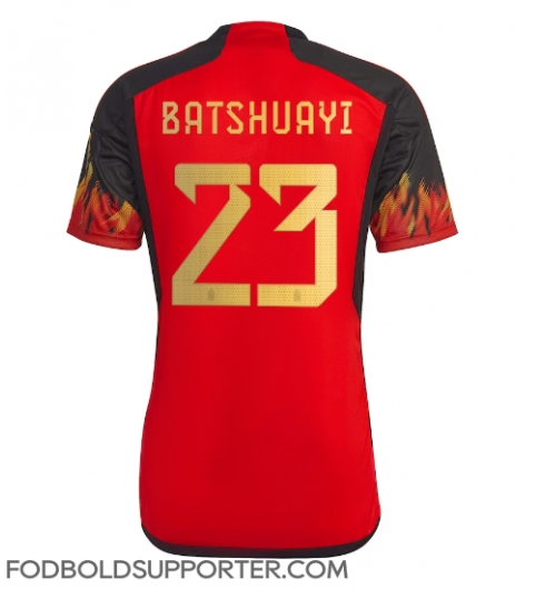 Billige Belgien Michy Batshuayi #23 Hjemmebanetrøje VM 2022 Kort ærmer