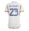 Billige Belgien Michy Batshuayi #23 Udebanetrøje VM 2022 Kort ærmer