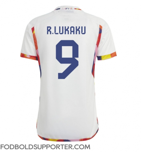 Billige Belgien Romelu Lukaku #9 Udebanetrøje VM 2022 Kort ærmer