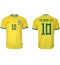 Billige Brasilien Neymar Jr #10 Hjemmebanetrøje VM 2022 Kort ærmer