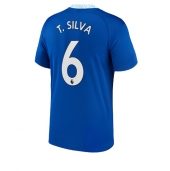 Billige Chelsea Thiago Silva #6 Hjemmebanetrøje 2022-23 Kort ærmer