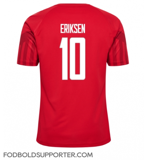 Billige Danmark Christian Eriksen #10 Hjemmebanetrøje VM 2022 Kort ærmer