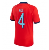 Billige England Declan Rice #4 Udebanetrøje VM 2022 Kort ærmer