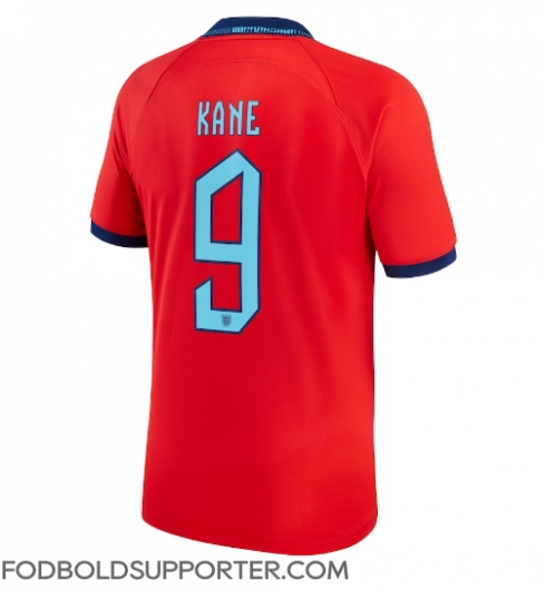 Billige England Harry Kane #9 Udebanetrøje VM 2022 Kort ærmer