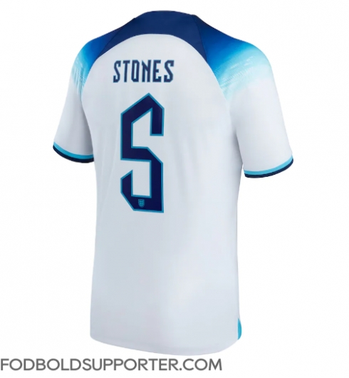 Billige England John Stones #5 Hjemmebanetrøje VM 2022 Kort ærmer