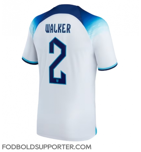 Billige England Kyle Walker #2 Hjemmebanetrøje VM 2022 Kort ærmer