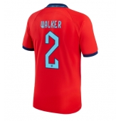 Billige England Kyle Walker #2 Udebanetrøje VM 2022 Kort ærmer