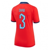 Billige England Luke Shaw #3 Udebanetrøje Dame VM 2022 Kort ærmer
