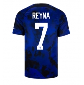 Billige Forenede Stater Giovanni Reyna #7 Udebanetrøje VM 2022 Kort ærmer