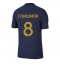Billige Frankrig Aurelien Tchouameni #8 Hjemmebanetrøje VM 2022 Kort ærmer