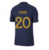 Billige Frankrig Kingsley Coman #20 Hjemmebanetrøje VM 2022 Kort ærmer