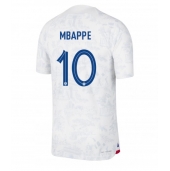 Billige Frankrig Kylian Mbappe #10 Udebanetrøje VM 2022 Kort ærmer