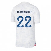 Billige Frankrig Theo Hernandez #22 Udebanetrøje VM 2022 Kort ærmer