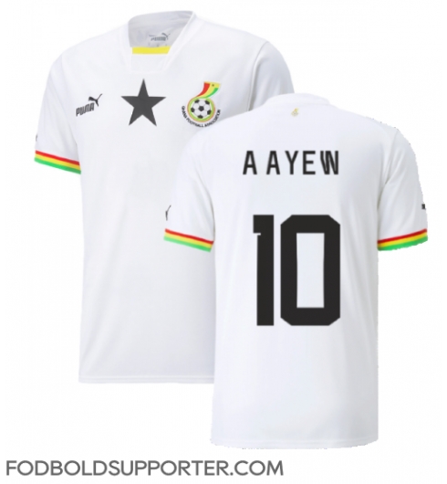Billige Ghana Andre Ayew #10 Hjemmebanetrøje VM 2022 Kort ærmer