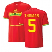 Billige Ghana Thomas Partey #5 Udebanetrøje VM 2022 Kort ærmer