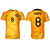 Billige Holland Cody Gakpo #8 Hjemmebanetrøje VM 2022 Kort ærmer