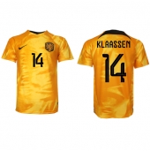 Billige Holland Davy Klaassen #14 Hjemmebanetrøje VM 2022 Kort ærmer