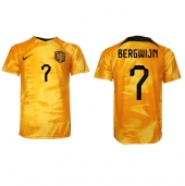 Billige Holland Steven Bergwijn #7 Hjemmebanetrøje VM 2022 Kort ærmer