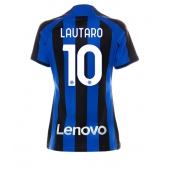 Billige Inter Milan Lautaro Martinez #10 Hjemmebanetrøje Dame 2022-23 Kort ærmer
