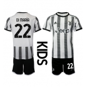 Billige Juventus Angel Di Maria #22 Hjemmebanetrøje Børn 2022-23 Kort ærmer (+ bukser)