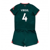 Billige Liverpool Virgil van Dijk #4 Tredje trøje Børn 2022-23 Kort ærmer (+ bukser)