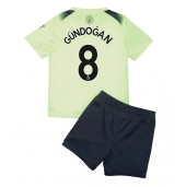 Billige Manchester City Ilkay Gundogan #8 Tredje trøje Børn 2022-23 Kort ærmer (+ bukser)
