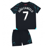 Billige Manchester City Joao Cancelo #7 Tredje trøje Børn 2023-24 Kort ærmer (+ bukser)