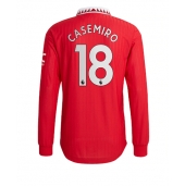 Billige Manchester United Casemiro #18 Hjemmebanetrøje 2022-23 Lange ærmer