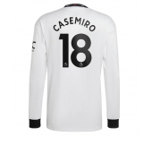 Billige Manchester United Casemiro #18 Udebanetrøje 2022-23 Lange ærmer