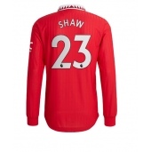 Billige Manchester United Luke Shaw #23 Hjemmebanetrøje 2022-23 Lange ærmer