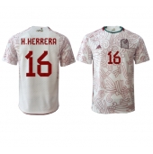 Billige Mexico Hector Herrera #16 Udebanetrøje VM 2022 Kort ærmer