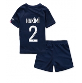 Billige Paris Saint-Germain Achraf Hakimi #2 Hjemmebanetrøje Børn 2022-23 Kort ærmer (+ bukser)