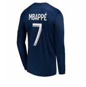 Billige Paris Saint-Germain Kylian Mbappe #7 Hjemmebanetrøje 2022-23 Lange ærmer
