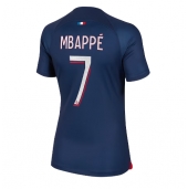 Billige Paris Saint-Germain Kylian Mbappe #7 Hjemmebanetrøje Dame 2023-24 Kort ærmer