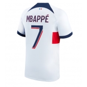 Billige Paris Saint-Germain Kylian Mbappe #7 Udebanetrøje 2023-24 Kort ærmer