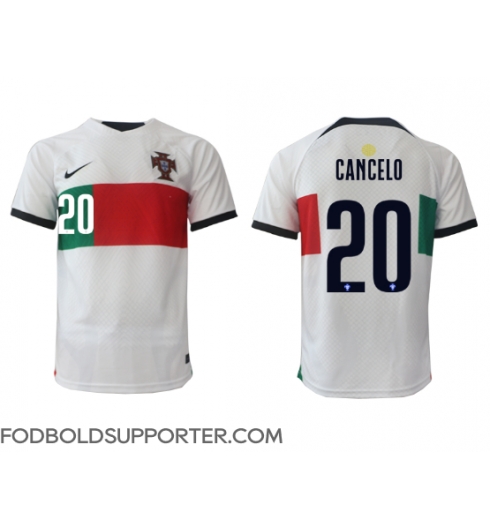 Billige Portugal Joao Cancelo #20 Udebanetrøje VM 2022 Kort ærmer