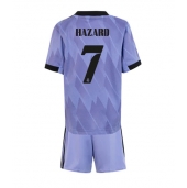 Billige Real Madrid Eden Hazard #7 Udebanetrøje Børn 2022-23 Kort ærmer (+ bukser)